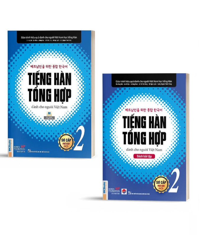 Tiếng Hàn Tổng Hợp dành cho người Việt Nam Sơ Cấp 2 (giáo trình đen trắng và sbt) - Bản Quyền