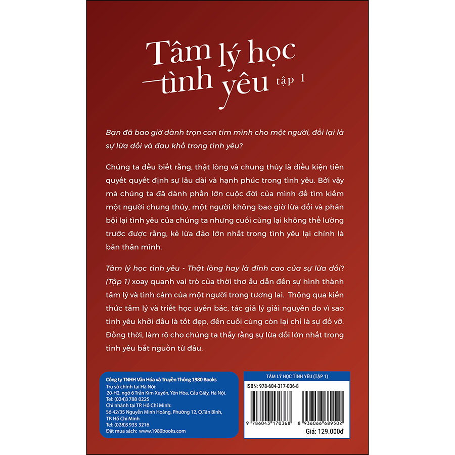 Tâm Lý Học Tình Yêu - Tập 1