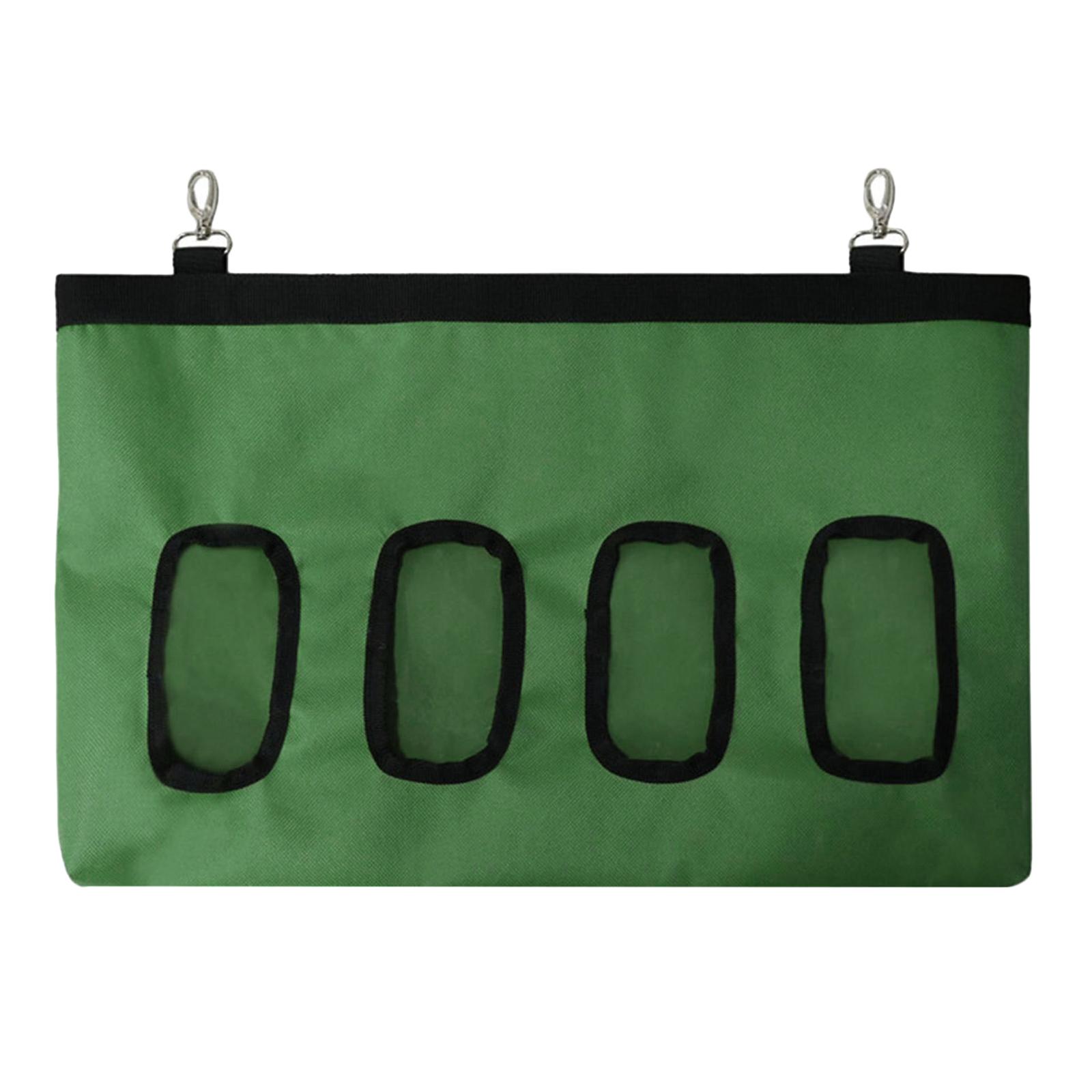 Hay Bag Hanging Pouch Feeder Holder Dispenser for Rabbit Guinea Pig Black
