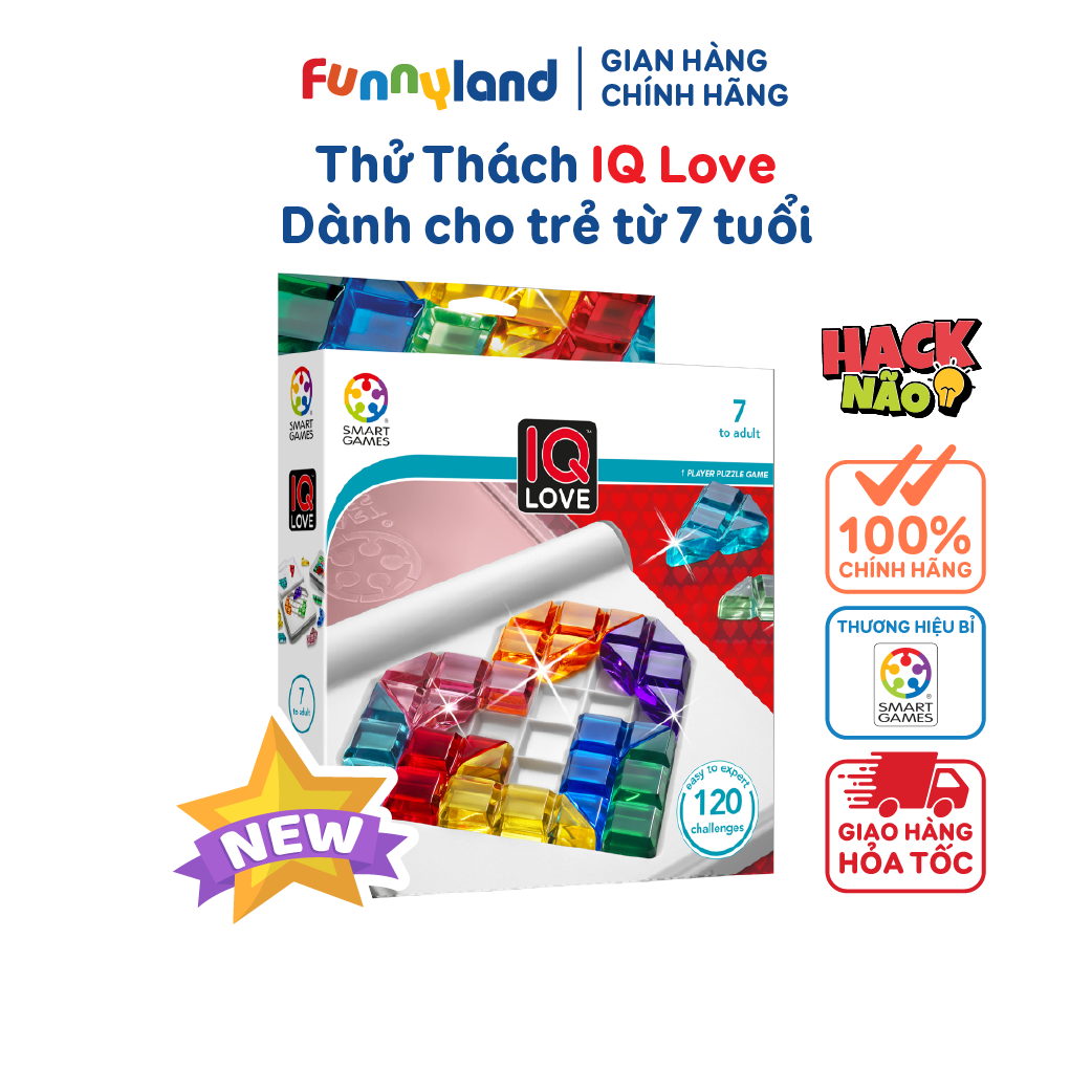 Đồ chơi thử thách trí tuệ IQ Smart Games cho bé từ 7 tuổi với 120 thử thách