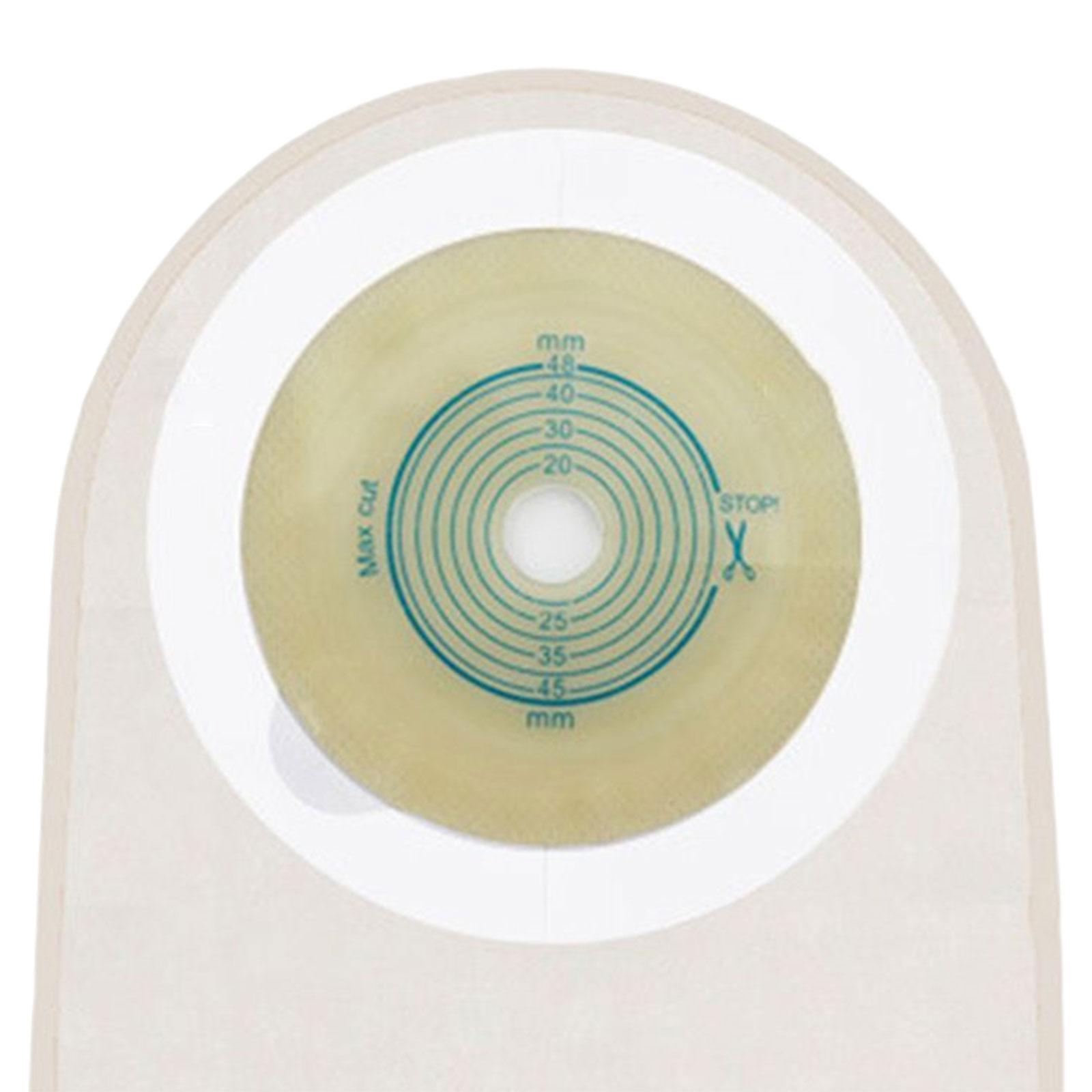 10Pcs Ostomy Bags Transparent Open Design Stoma Bag Leakproof Professional