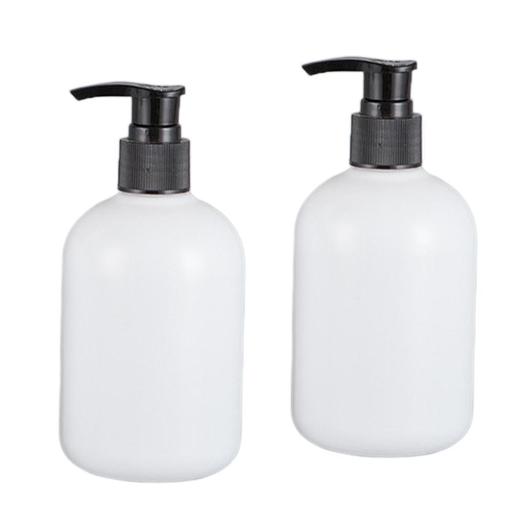 10pcs 350ml Empty Shampoo Conditioner Pump Bottle Dispenser Container