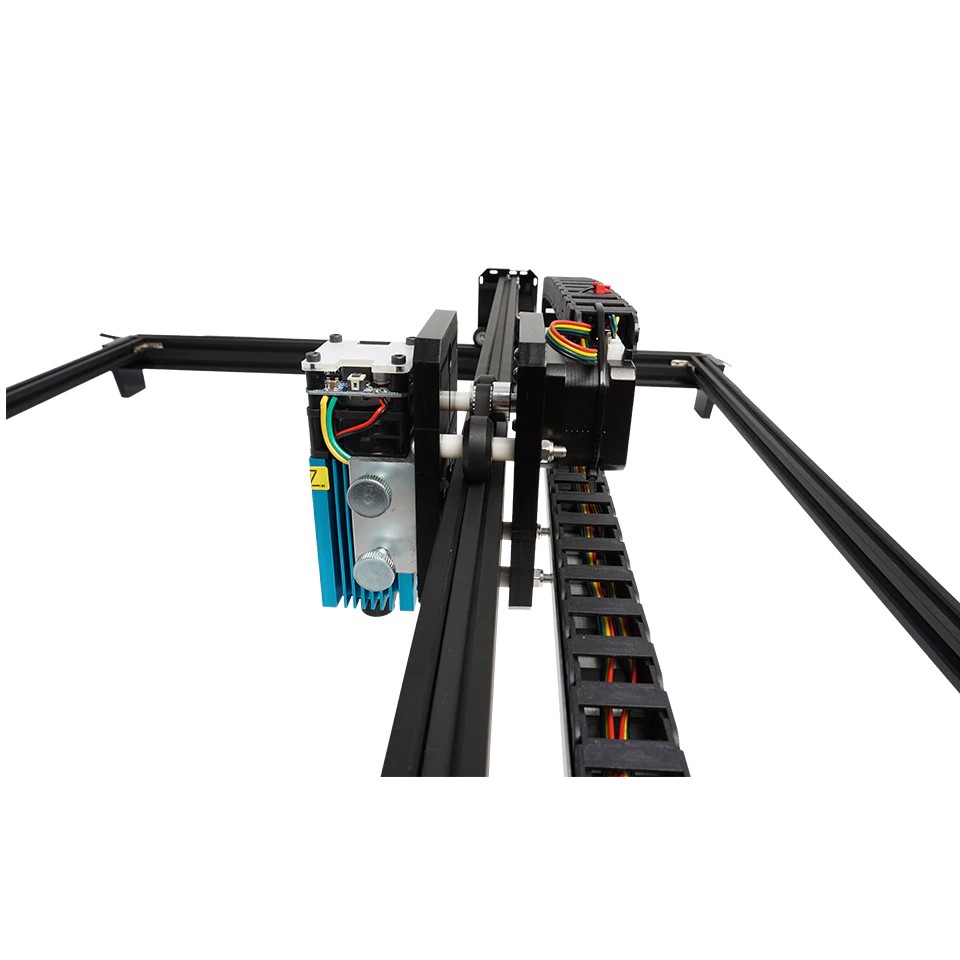 Combo Máy Cắt, Khắc Laser Mini 100x100 100100 màu đen+ Đầu laser tùy chọn