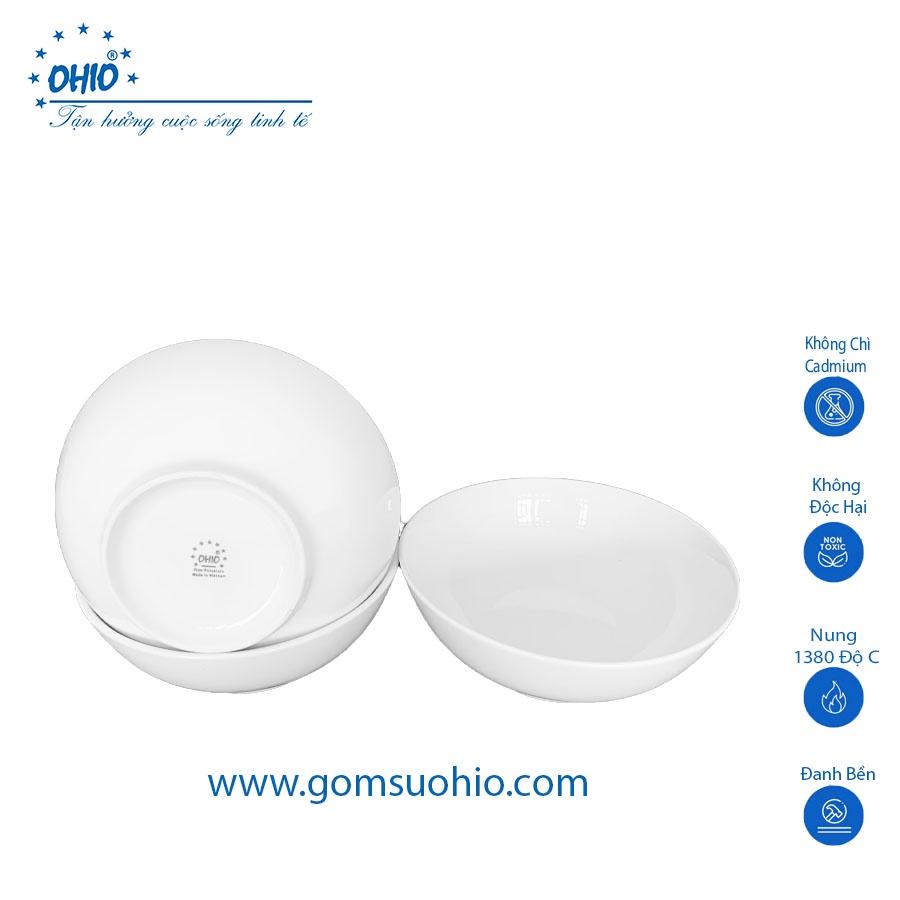 Tô Khum 20cm Sứ Trắng OHIO