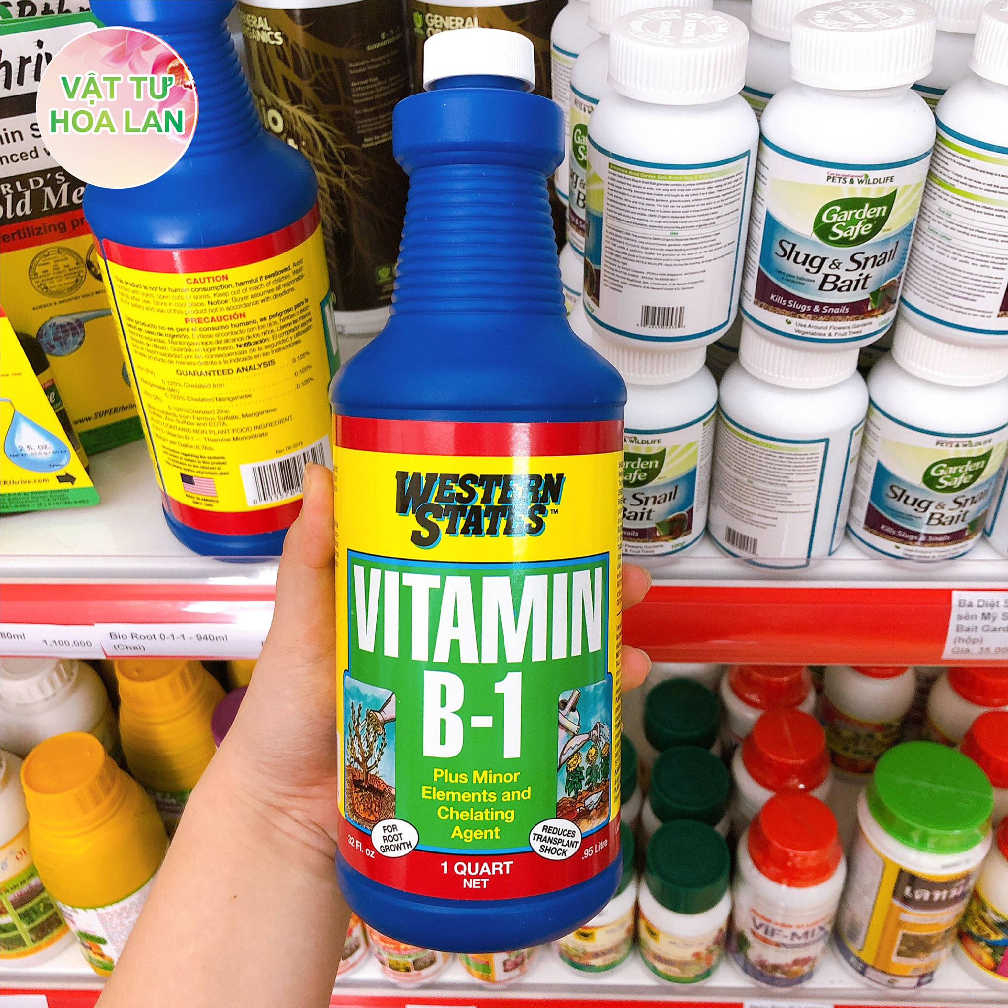Phân bón bổ sung vitamin B1 Western States chai 946ml nhập khẩu Mỹ