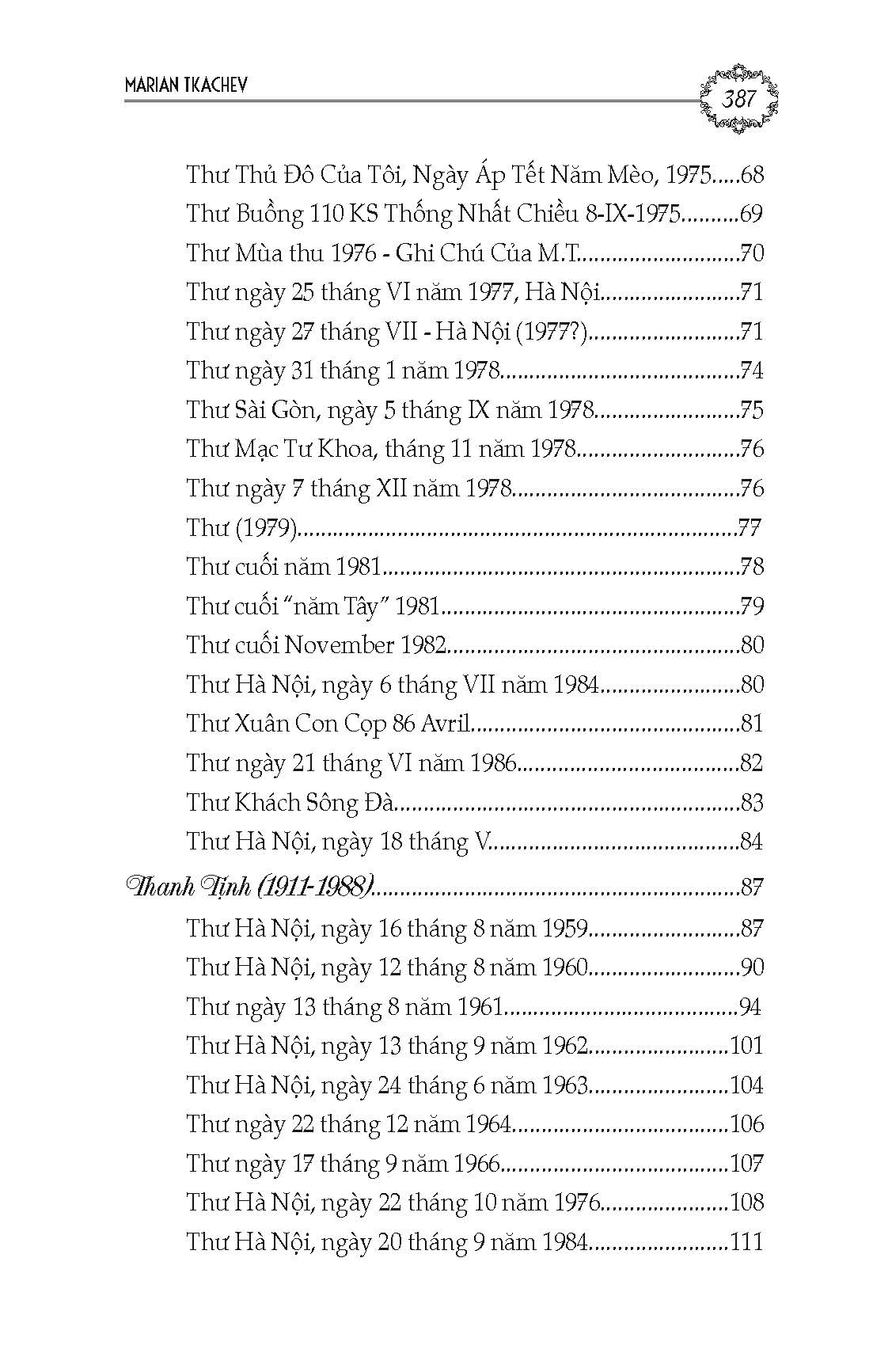 Những Bức Thư Và Ký Ức (Phần 2 của Người Bạn Tài Hoa Và Chí Tình) - Tác giả Marian Tkachev; Thúy Toàn, Phạm Vĩnh Cư dịch