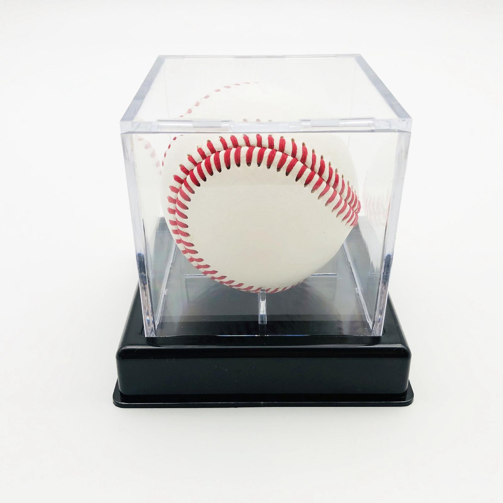 2Pcs Acrylic Baseball Holder Visual Collector for Restaurant