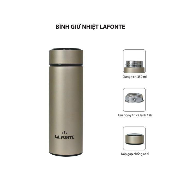 Bình giữ nhiệt La Fonte 350ml màu gold