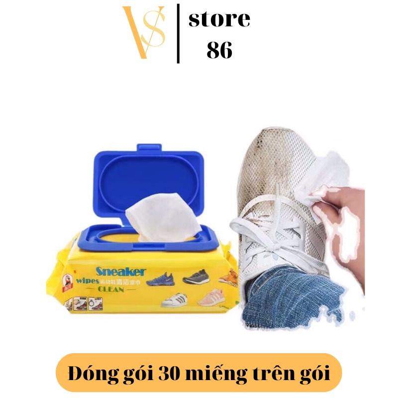 Khăn Giấy Lau Giày Siêu Sạch SNEAKER Hộp 30 Tờ Siêu Hot Không Hoá Chất Làm Hại Vải 00036