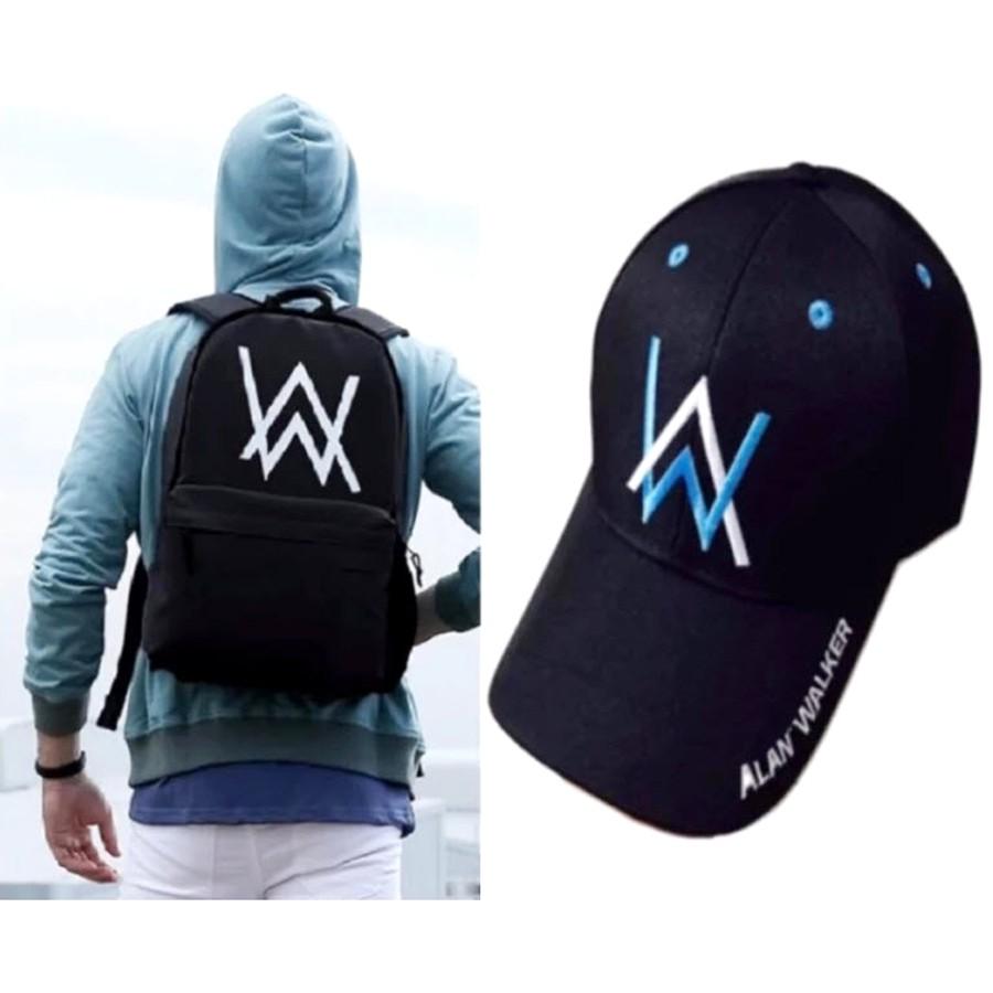 COMBO MŨ VÀ BALO ĐỰNG LAPTOP ALANWALKER