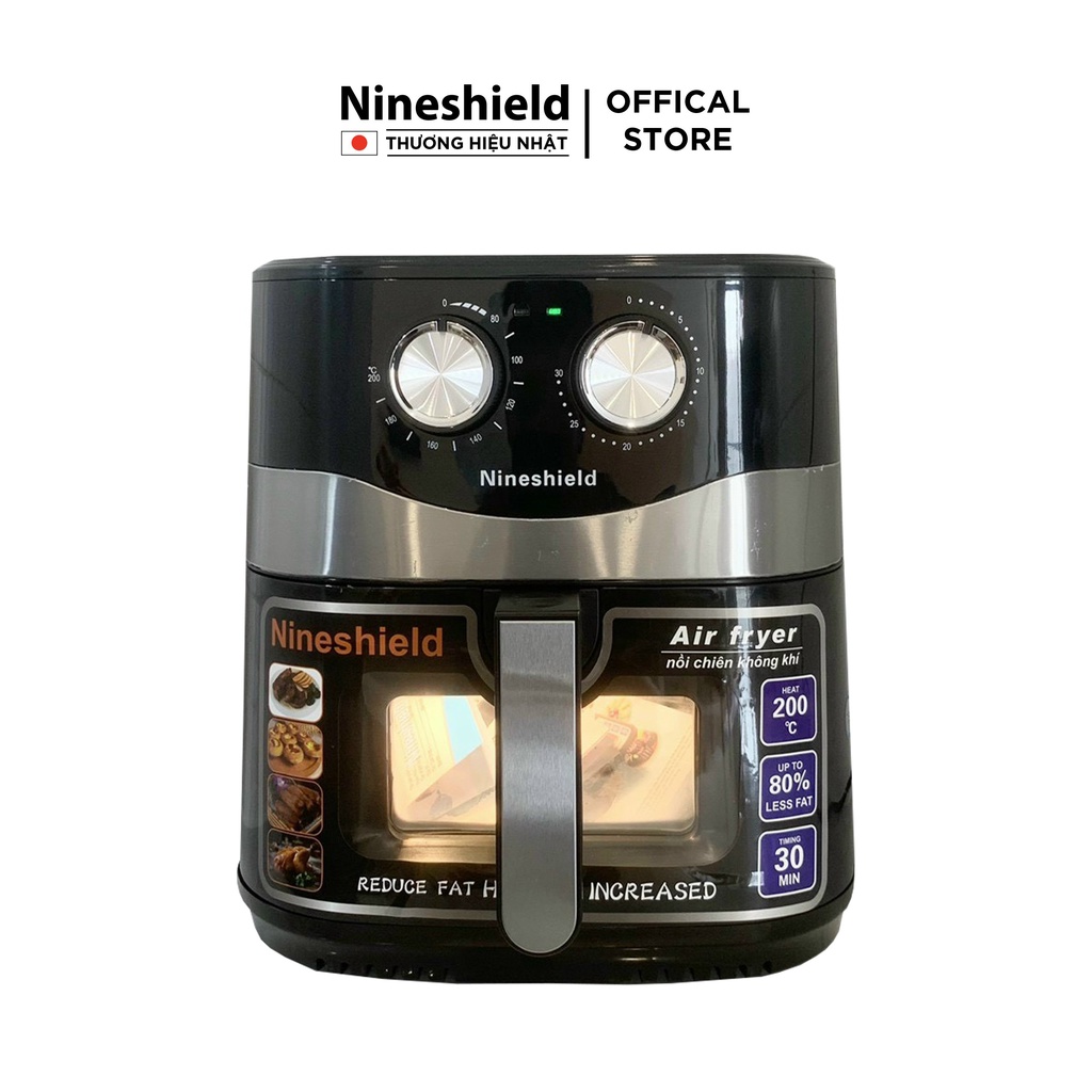 Nồi Chiên Không Dầu 10.5L Nineshield Loại Cơ KB-8002M - Hàng chính hãng