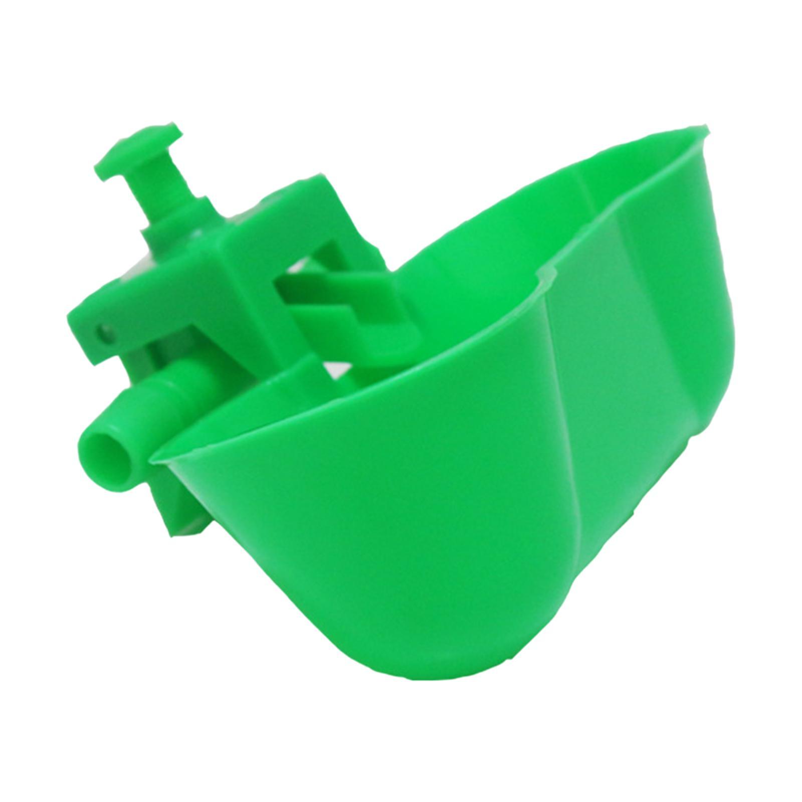 10x Automatic Chicken Cups Cage Hang for Poultry Chicks green