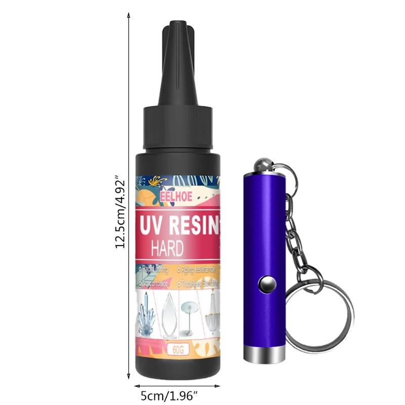 Bộ Keo UV Resin Trong Suốt Dùng Làm Đồ Trang Sức DIY