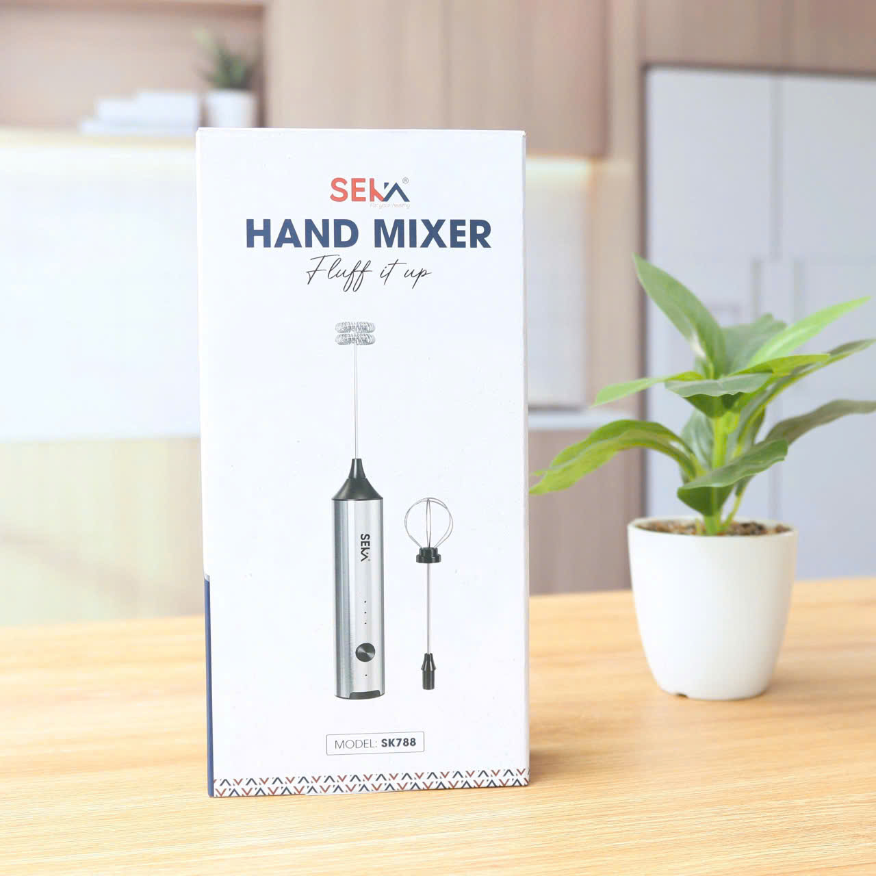 Máy Đánh Trứng Tạo Bọt Cafe SEKA SK788 Công Suất 20W 2 Đầu 3 Tốc Độ Tiện Lợi hàng nhập khẩu