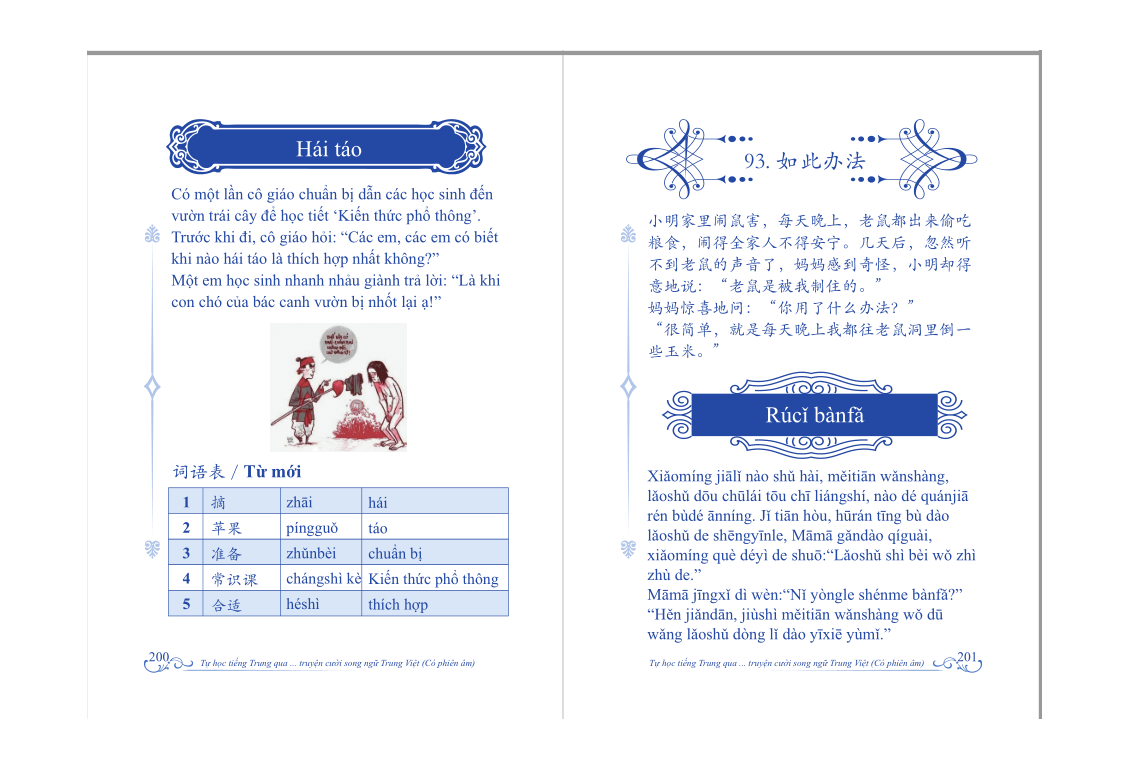 Tự Học Tiếng Trung Qua Truyện Cười Song Ngữ Trung - Việt