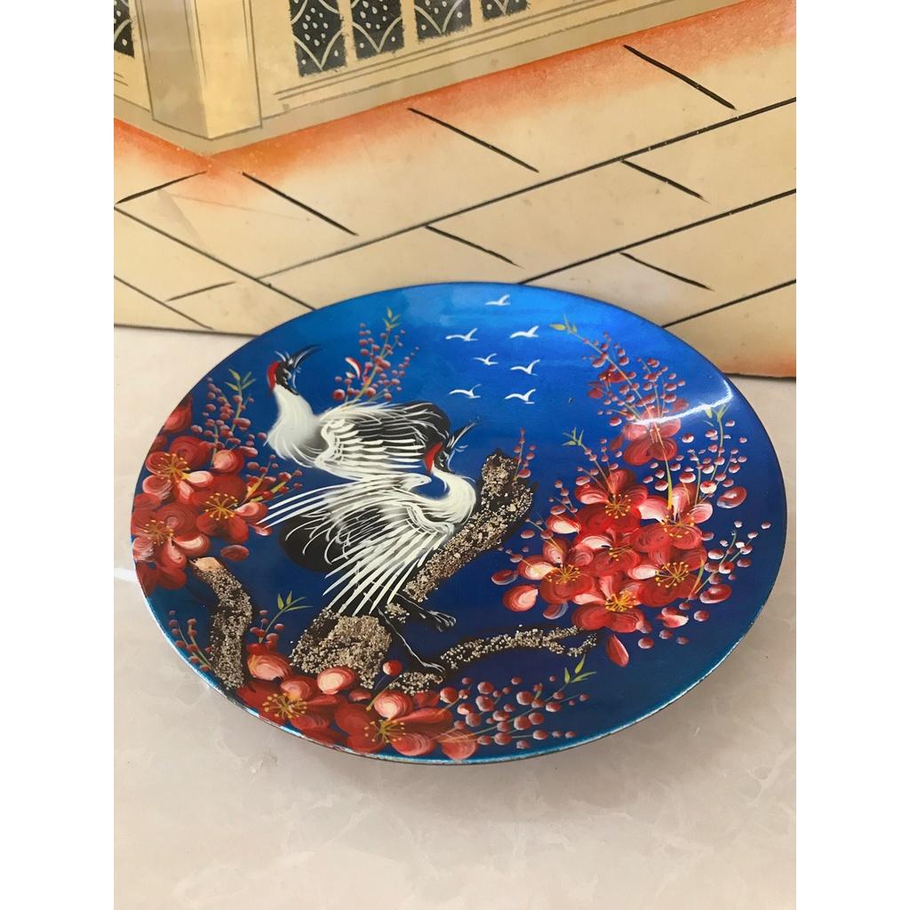 Dĩa sơn mài cao cấp Thanh Bình Lê đựng trái cây, trang trí nhà cửa, văn phòng, quà tặng ý nghĩa size phi 24cm