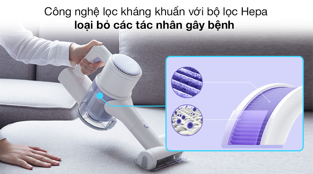 Cây hút bụi lau nhà chính hãng Xiaomi Roidmi Z1- Hàng chính hãng