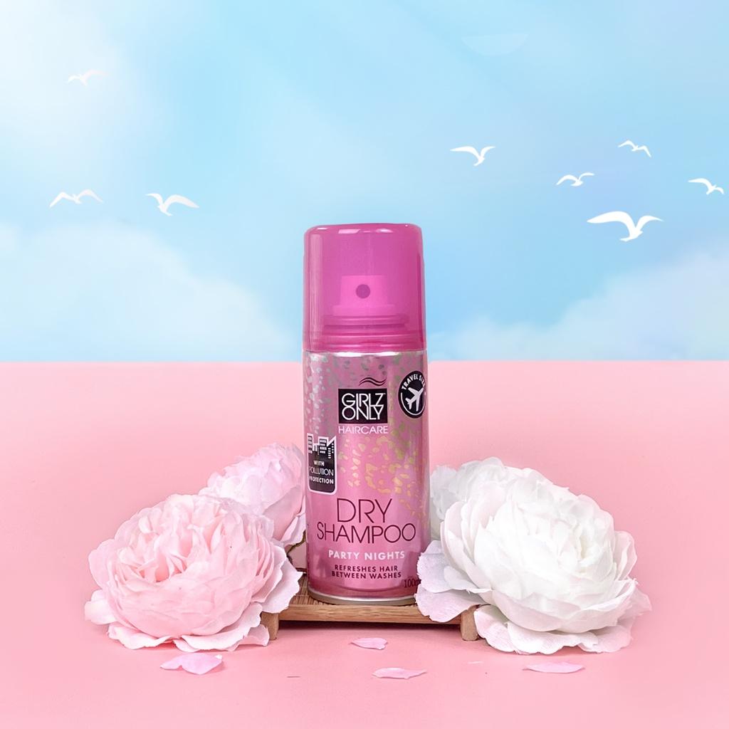 Dầu Gội Khô Girlz Only Party Nights (Hồng) travel size 100ml