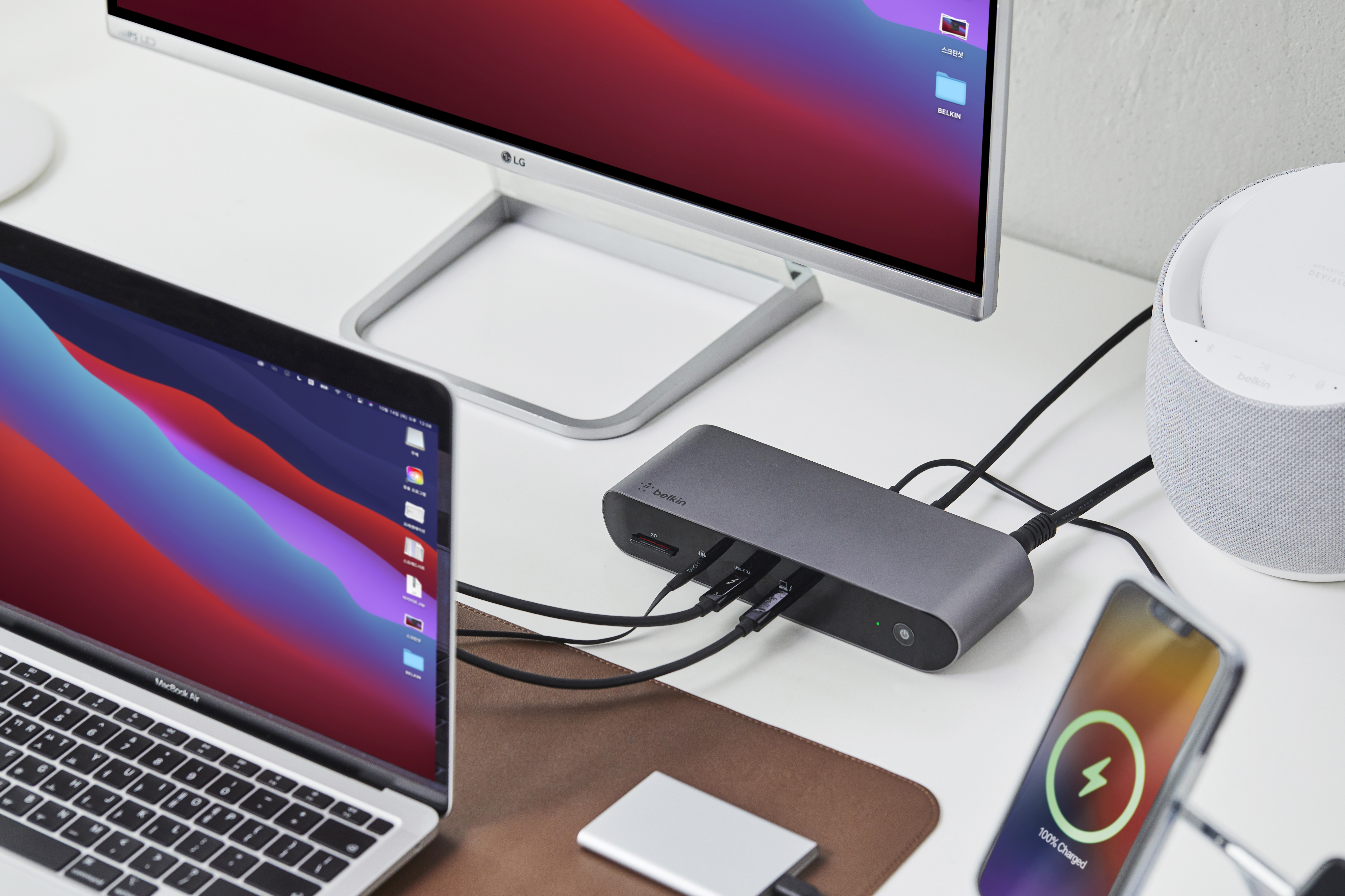 Dock Pro Thunderbolt 4, 12 cổng trong 1 kèm cáp Thunderbolt 4 dài 0.8m, sạc 90W PD - Hàng chính hãng - Bảo hành 2 năm