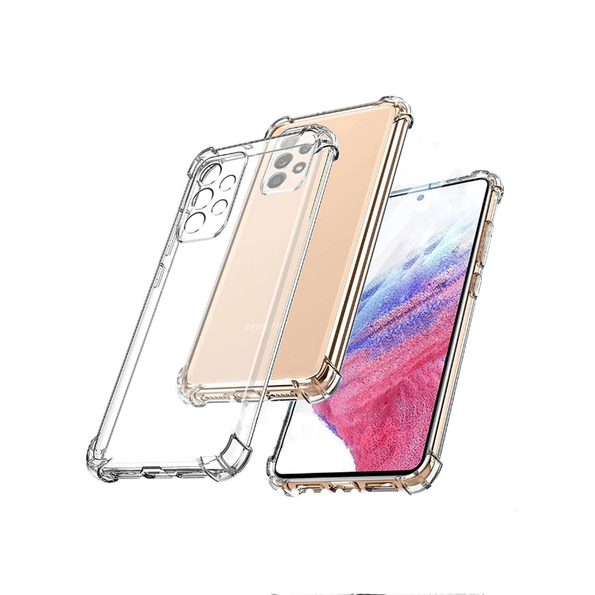 Ốp lưng silicon trong suốt cho điện thoại SAMSUNG GALAXY A12/A21/A23/A31/A32/A33/A51/A52/A53/A71/A72/A73