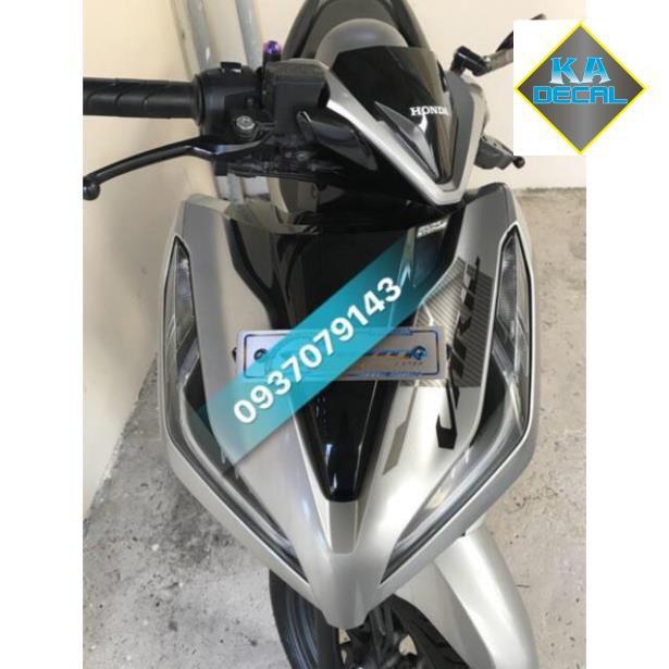 Tem rời Vario bạc xám in decal trong