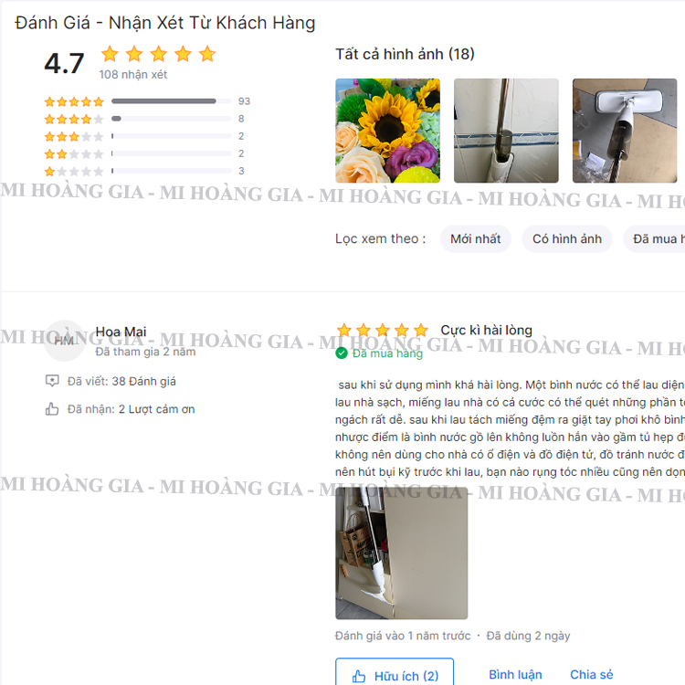 Cây chổi lau nhà 2 trong 1 Xiaomi Deerma TB500 vừa xịt nước vừa lau khô - Hàng Chính Hãng