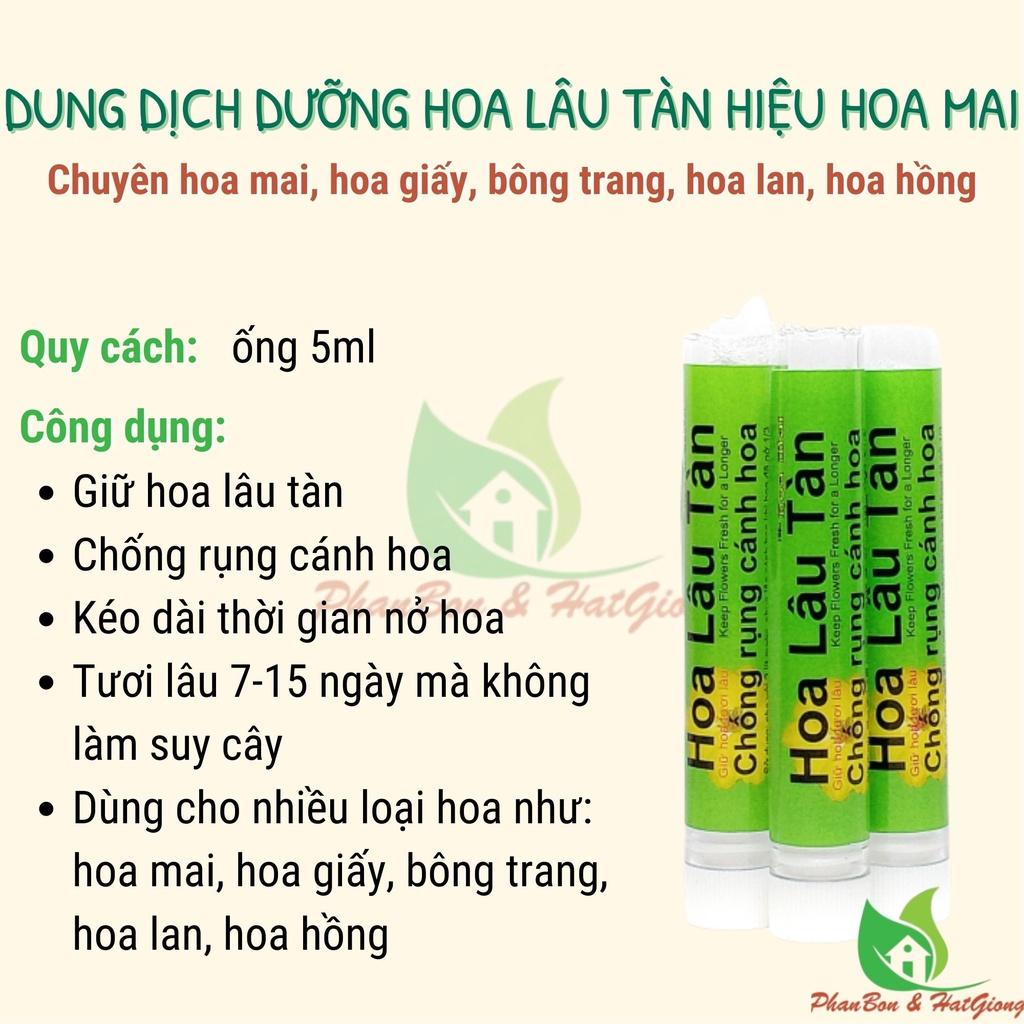 Chế Phẩm CHỐNG RỤNG CÁNH Hoa Mai, Dưỡng Hoa Mai Lâu Tàn, Kéo Dài Thời Gian Hoa Mai Nở 5Ml - Shop Phân Bón và Hạt Giống