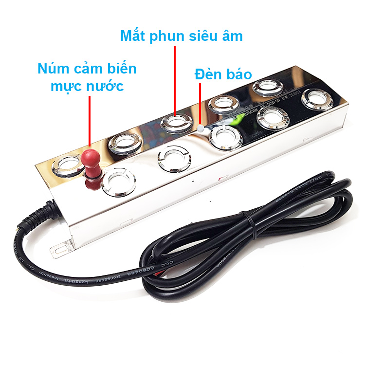 Vỉ tạo ẩm 10 mắt bằng sóng siêu âm 48V 240W chính hãng