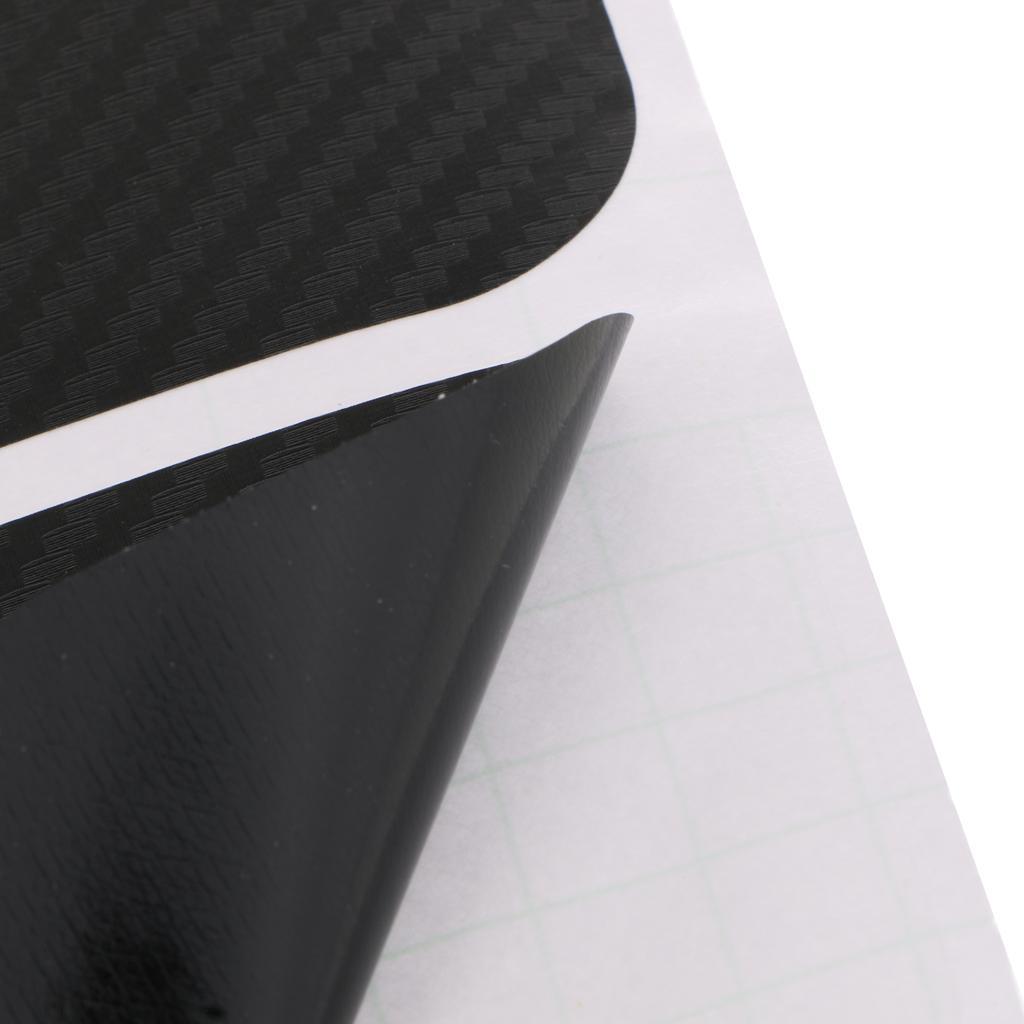 4x   3D   Carbon   Fiber   Black   Car   Door   Sill   Scuff   Plate   Anti   Scratch   Trim   Sticker