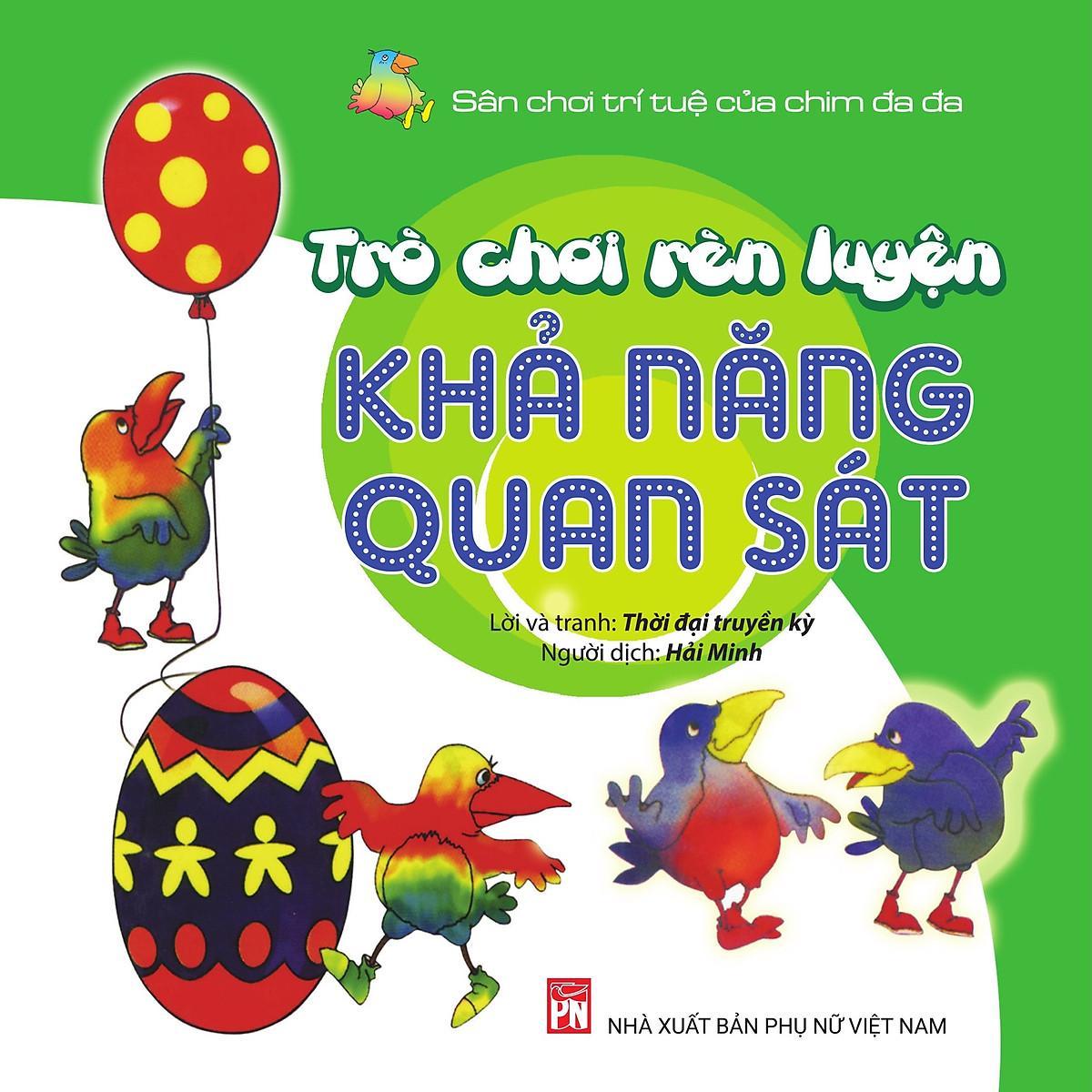 Sách - Trò Chơi Rèn Luyện Khả Năng Quan Sát - Sân Chơi Trí Tuệ Của Chim Đa Đa - NXB Phụ Nữ