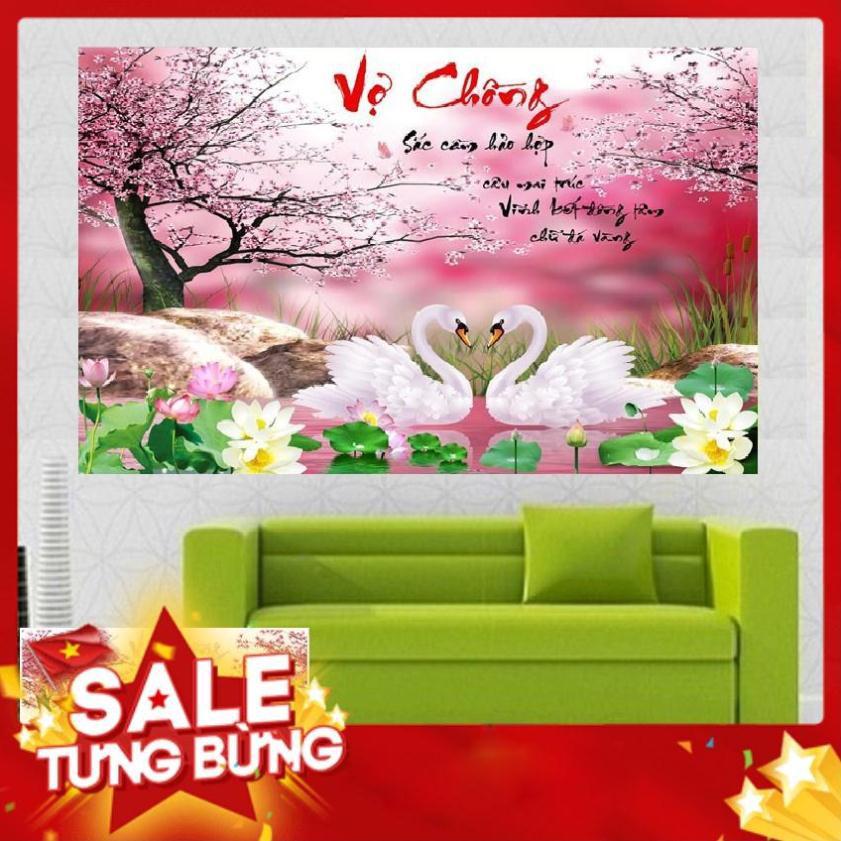 Tranh đính đá vợ chồng