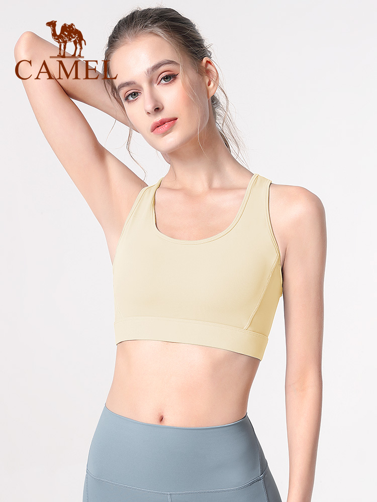 Đồ lót thể thao CAMEL của phụ nữ chống sốc tập hợp chạy áo ngực có độ bền cao hỗ trợ tập thể dục áo ngực yoga quần áo vest đẹp