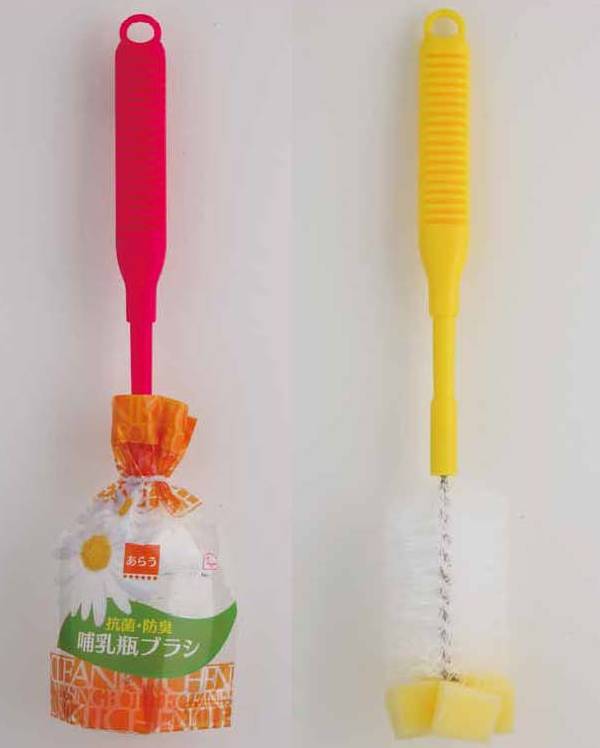 Dụng cụ vệ sinh chai, lọ đầu mút chống khuẩn (giao màu ngẫu nhiên) - Hàng nội địa Nhật