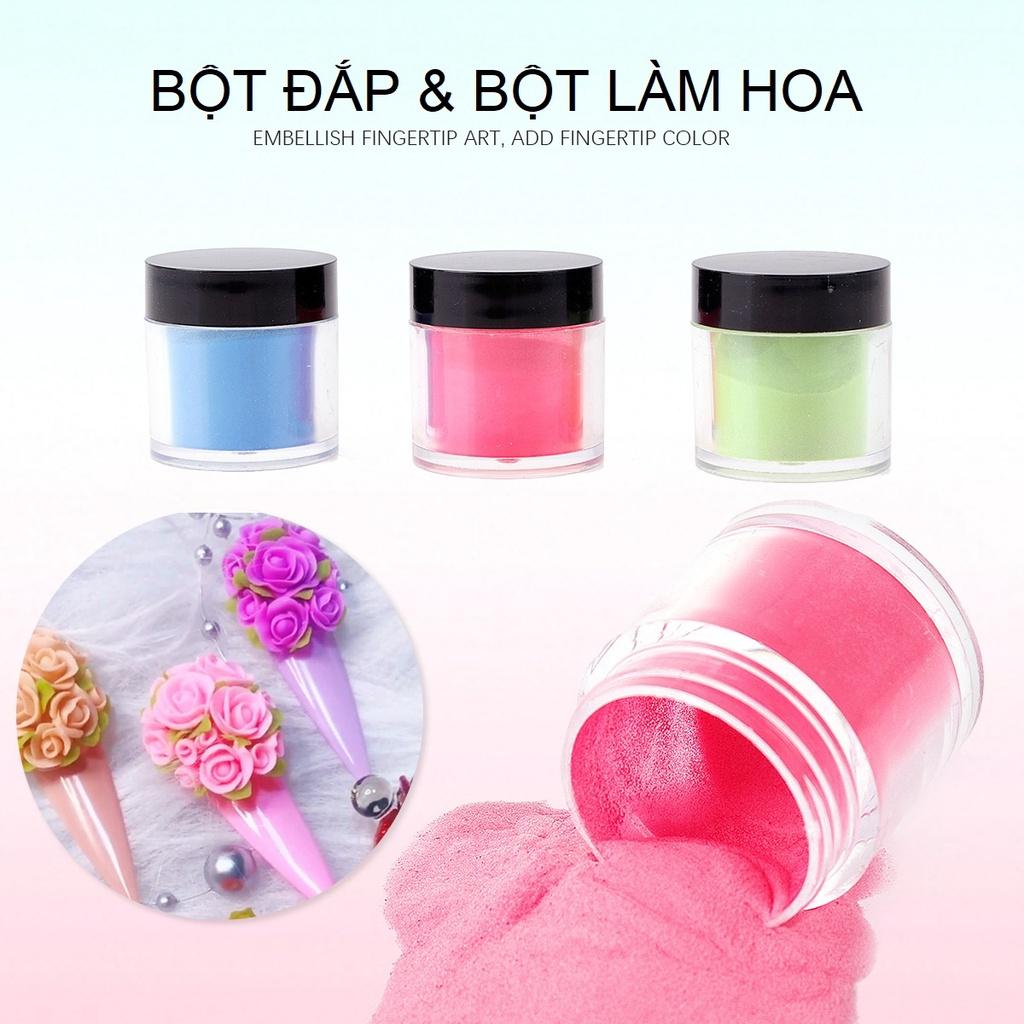 Set 24 Màu Bột Đắp Móng &amp; Bột Làm Hoa