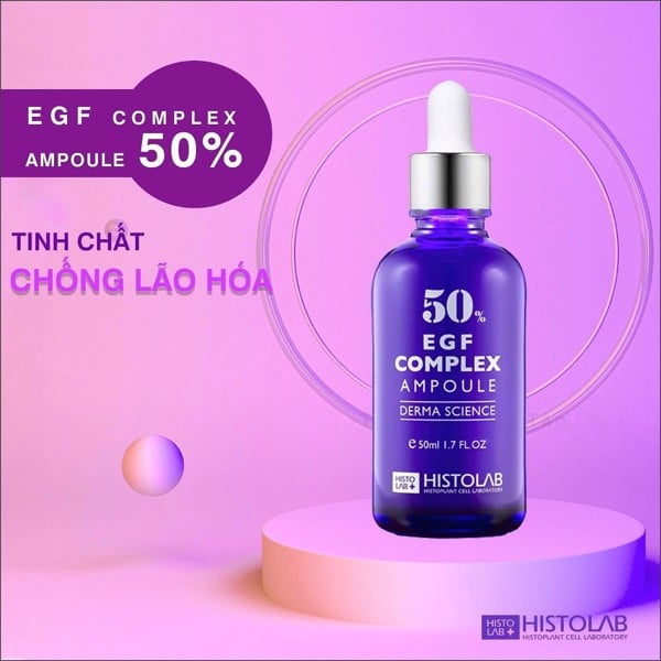 TINH CHẤT TẾ BÀO GỐC TRẺ HÓA DA 50% EGF COMPLEX AMPOULE DERMA SCIENCE