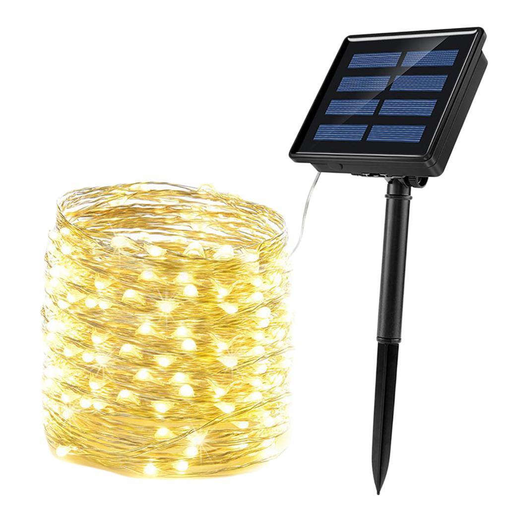 Solar Powered  100/200 LED  Fairy 10 Meters Waterproof