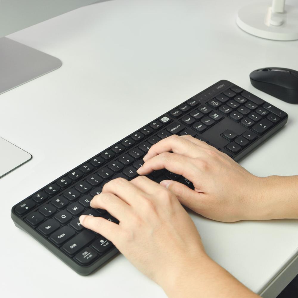 Bộ bàn phím & chuột không dây Xiaomi Ecological Chain MIIIW 104 Phím 2.4GHz Bàn phím USB Chuột thiết kế chống trượt cho văn phòng