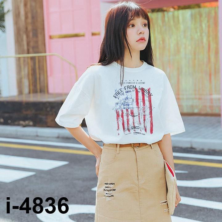 - Áo thun nữ unisex cờ mĩ cực chất - I4836