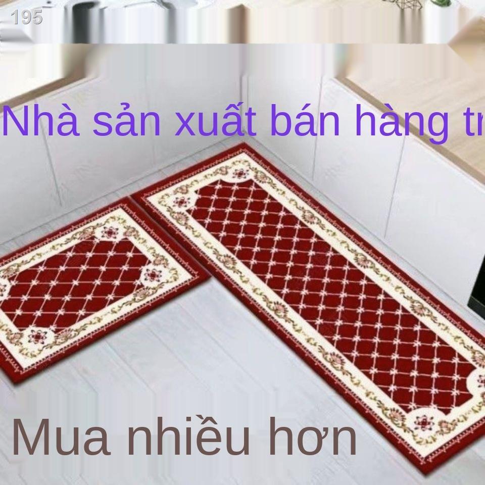 Thảm trải sàn nhà bếp, dải dài, hoạt hình đơn giản dễ thương, bếp thấm nước và dầu, cửa ra vào chống bụi bẩn trơn t