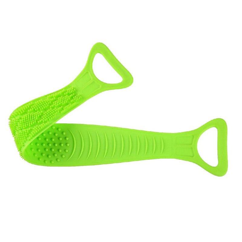 Silicone Back Scrubber Soft Loofah Bath Towel Bath Belt Body Exfoliating Massage For Shower Body Cleaning Bathroom Shower Strap