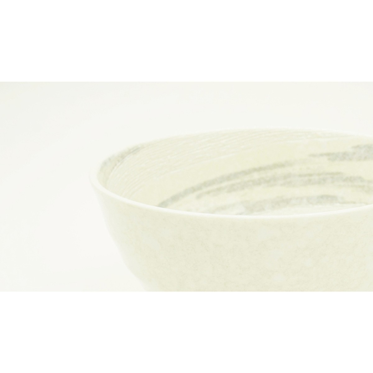 Bát tô sứ Ceramic Ramen màu trắng - Nội địa Nhật Bản