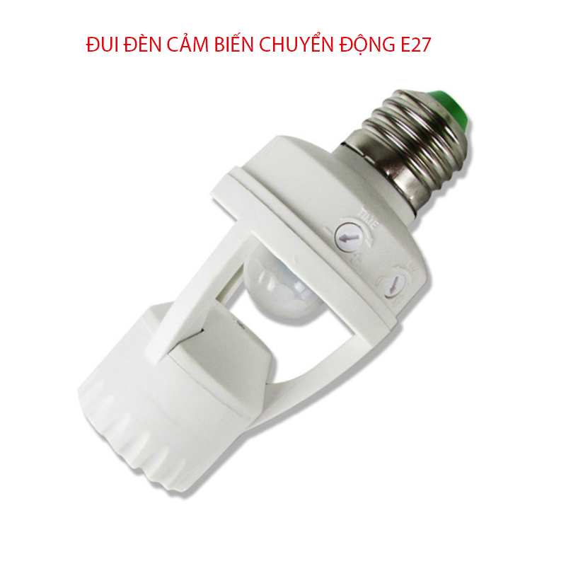 Đui đèn cảm biến chuyển động hồng ngoại SL01, loại xoáy E27