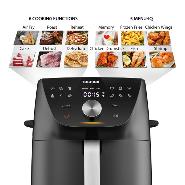 Nồi chiên không dầu Toshiba AF-74CS - Dung tích 7.4L - Hàng chính hãng