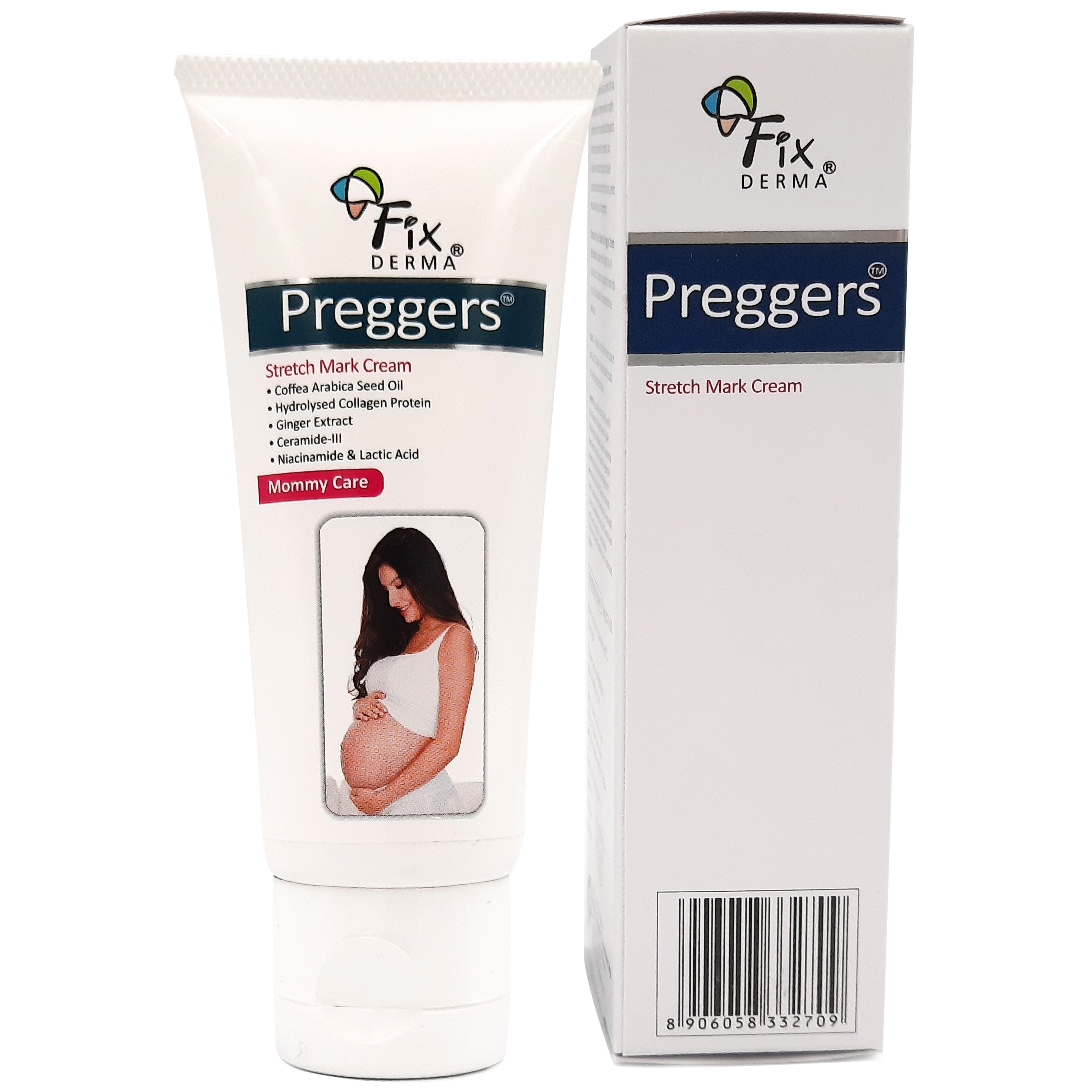 Kem ngăn ngừa và làm mờ vết rạn da Fixderma Preggers Stretch Mark Cream (60g)