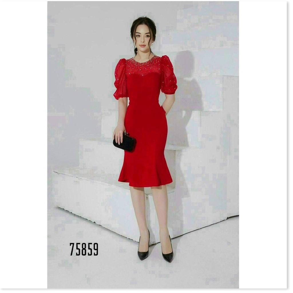 ĐẦM UMI ĐÍNH NGỌC MÀU SẮC XINH XẮN NHƯNG KHÔNG KÉM PHẦN SÁNG TRỌNG LANA FASHION