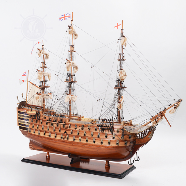 Mô Hình Thuyền Chiến Bằng Gỗ HMS Victory Large Dùng Để Trưng Bày Trang Trí Dài 97 Cm