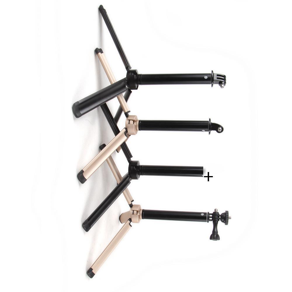 Giá thấp nhất Quảng Đông làm bằng kim loại chất lượng cao gimbal chân máy gấp selfie stick live rung giá đỡ điện thoại di động