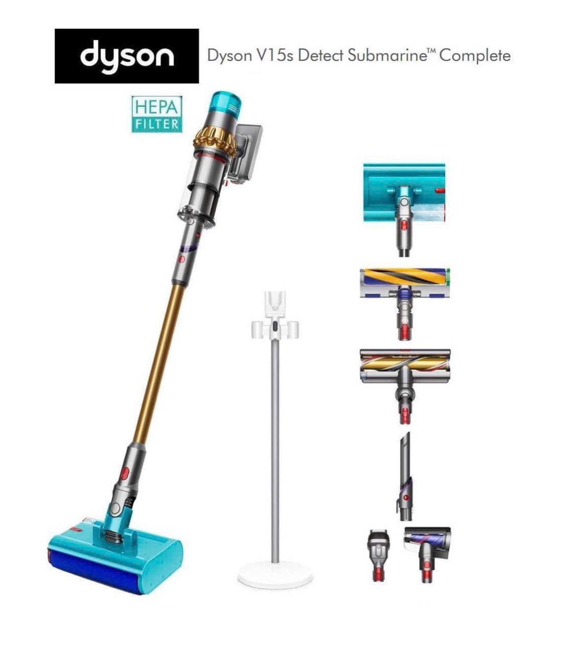 Máy hút bụi lau nhà Dyson v15s detect submarine complete Hàng chính hãng