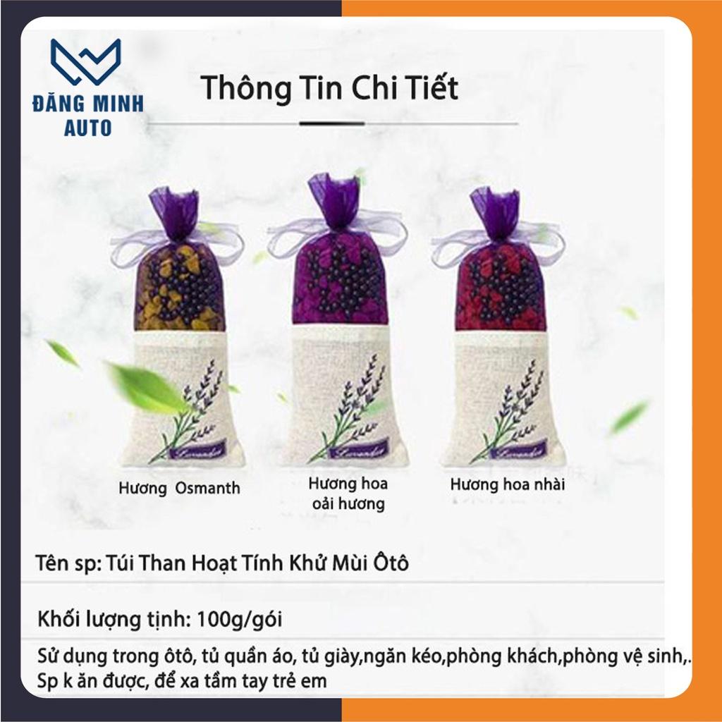 Túi than hoạt tính khử mùi ô tô hương hoa nhài oải hương hoa quế khử mùi không khí xe hơi ST009