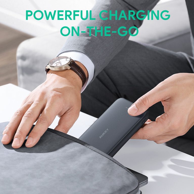 Sạc dự phòng Aukey 10.000mAh PB-N99, 2 cổng USB công suất 10W - hàng chính hãng